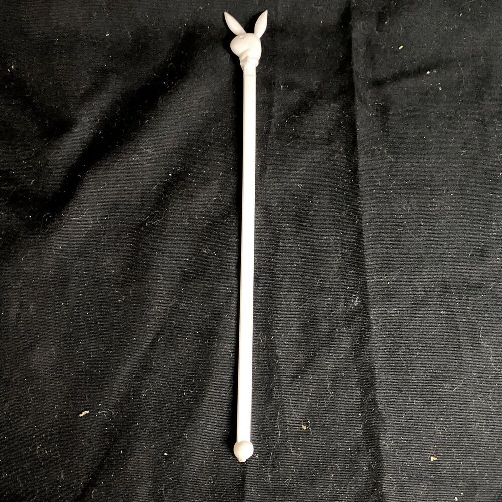 #6322 Vintage White Playboy Swizzle Stir Stick